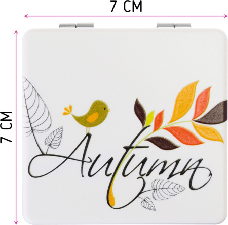 Фото Зеркало компактное Weisen NSA215, 7х7 см (Зеркала карманные)