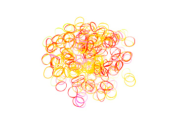 Резинки для волос Weisen WS-361-23 силиконовые мини, мультицвет, 200 шт.