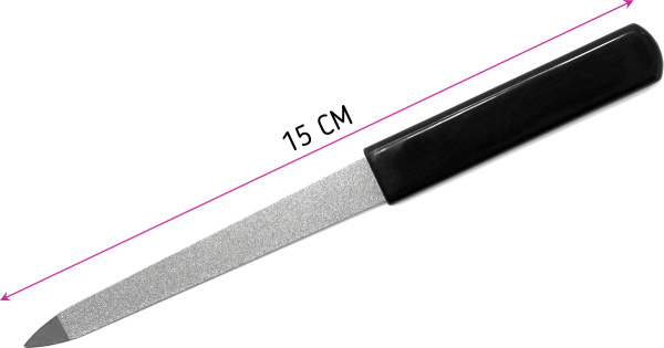 Фото Пилочка для ногтей Weisen RRK-744 металлическая, сапфировое напыление, 15 см (Пилочки для ногтей)