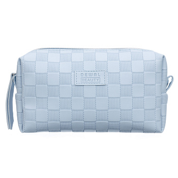 Косметичка Dewal Beauty BG-330 Шашки, голубой, 19,5х6х10см