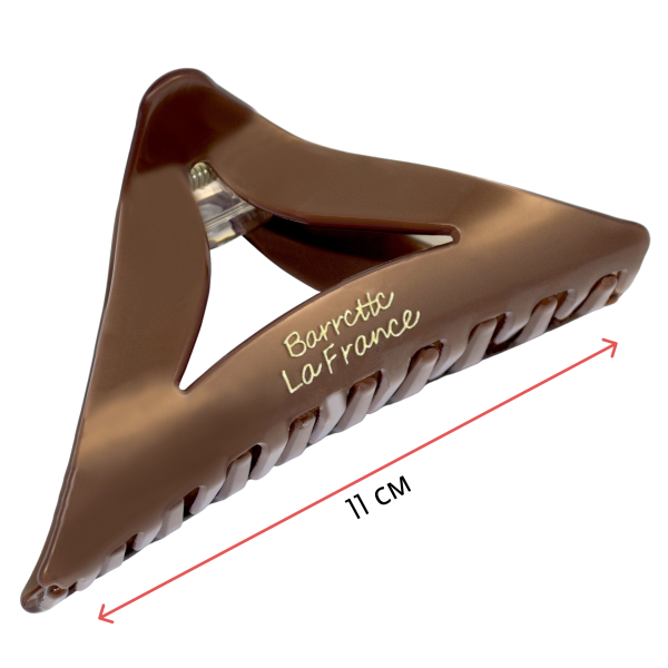 Фото Заколка-краб для волос Weisen WSRJ-881 Мокко, средний, 11 см, 1 шт. (Заколки)