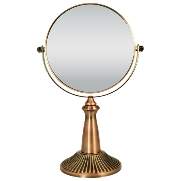 Фото Зеркало настольное Weisen WS-C47B-RB, бронза, 10Х-увеличение, d 15 см, h 28 см (Зеркала настольные)