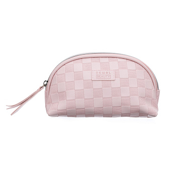Косметичка Dewal Beauty BG-331 Шашки, розовый, 20х8.5х11см