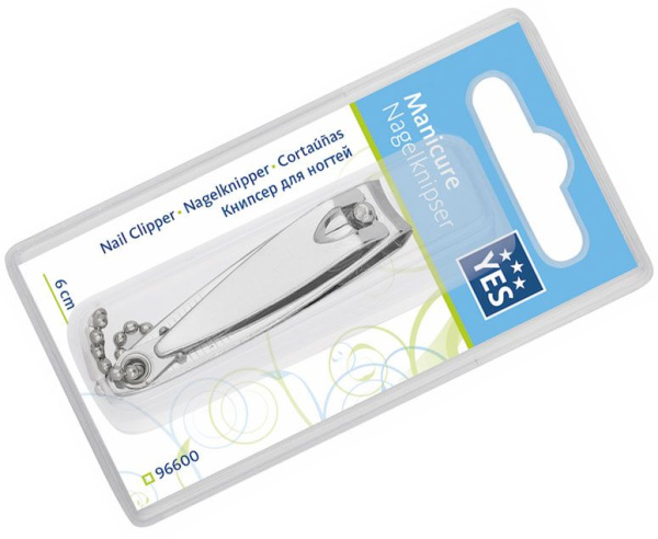 Фото Книпсер для ногтей YES 96600, с пилочкой, 6 см (Книпсеры для ногтей)