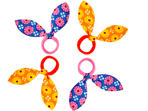 Фото Резинки для волос Weisen WS-104AA-4, голубой/оранжевый, 4 шт. (Резинки)