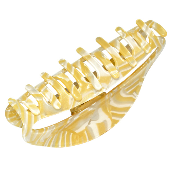 Фото Заколка-краб для волос Weisen WSRJ-838 Бежевый перламутр, средний, 10 см, 1 шт. (Заколки)