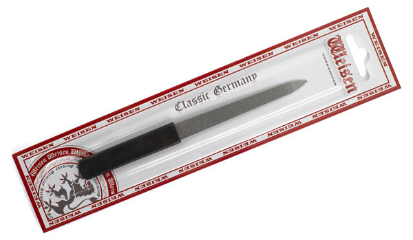 Фото Пилочка для ногтей Weisen RRK-744 металлическая, сапфировое напыление, 15 см (Пилочки для ногтей)