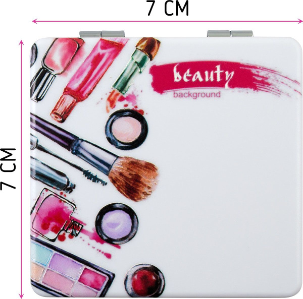 Фото Зеркало компактное Weisen NSA260, 7х7 см (Зеркала карманные)