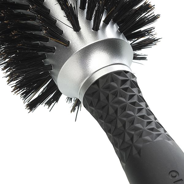 Фото Брашинг Olivia Garden ESSENTIAL BLOWOUT SOFT Boar Bristles ID2112/OGBPF33 Silver 33 мм (Брашинги)