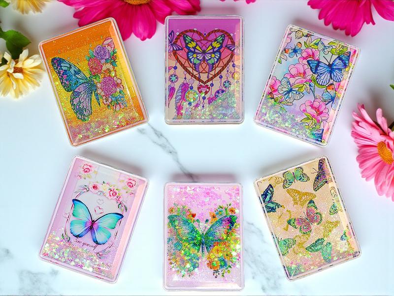 Новая поставка компактных зеркал Weisen с глиттер-вставкой