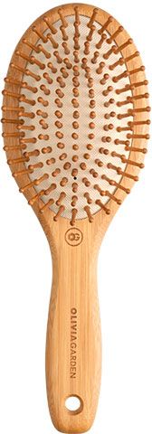 Фото Щетка массажная для волос Olivia Garden Bamboo Touch M ID1010, бамбук (Расчёски и щётки)