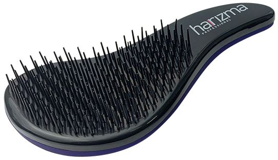 Фото Щетка для волос harizma h10646-32 D'tangler, с ручкой, большая, Ночная фиалка (Расчёски и щётки)