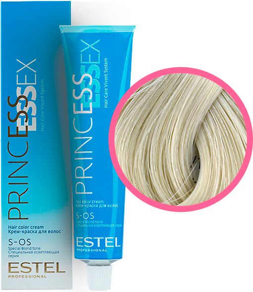 ESTEL PROFESSIONAL крем-краска для волос PRINCESS ESSEX P/S101, пепельный.