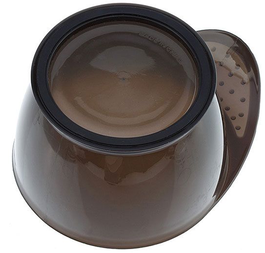 Фото Чаша для краски Dewal T-21black с прорезиненной вставкой, 320 мл (Чаши для окрашивания)