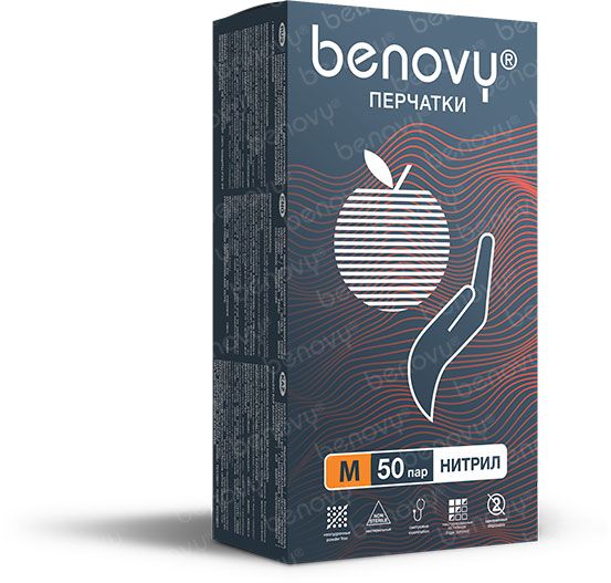 Фото Перчатки Benovy WM-NPFFT-RD-CL01 нитриловые, красные, одноразовые XS, 100 шт. (Расходные материалы для окрашивания)
