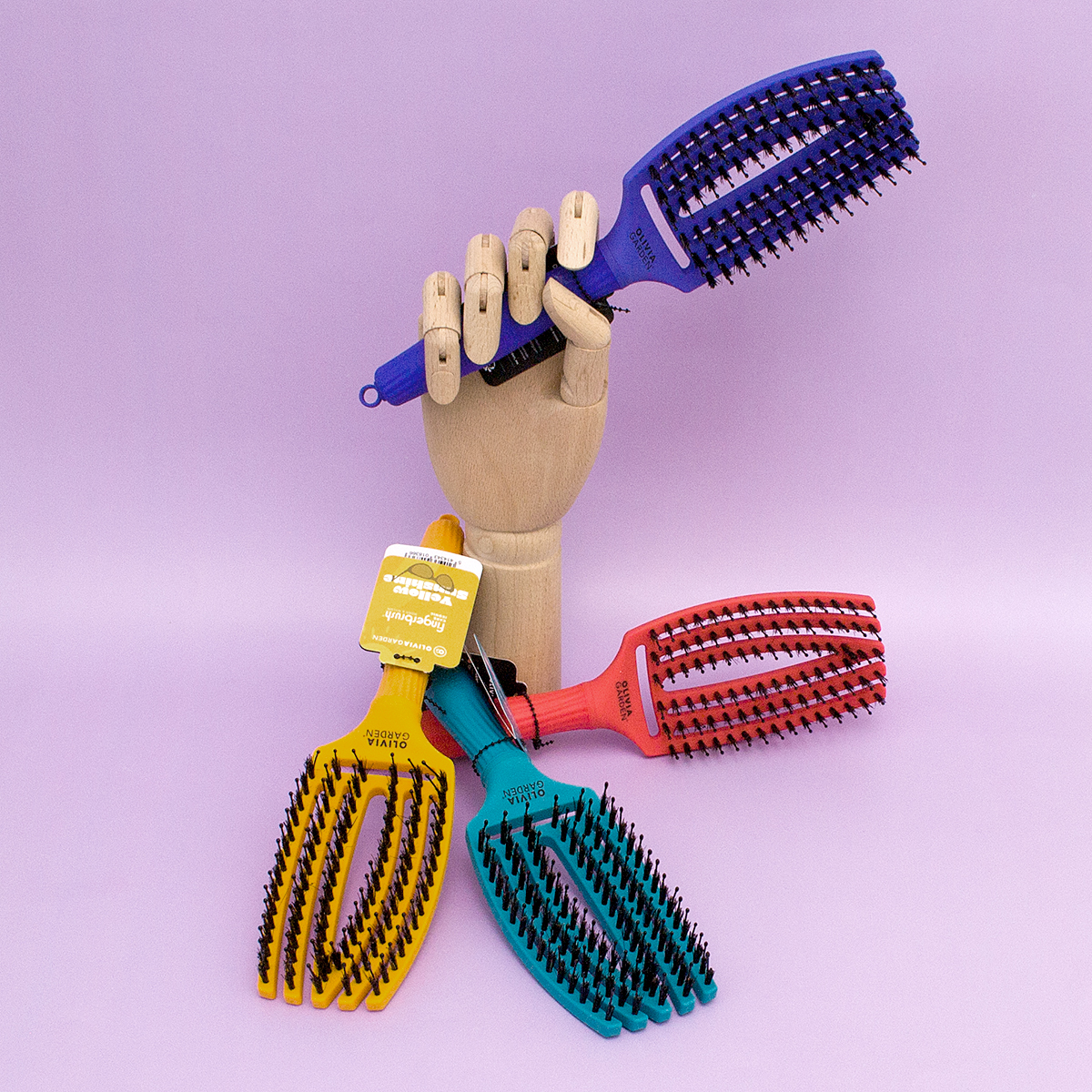 Забота о волосах с щетками Fingerbrush Care Iconic Boar&Nylon Забота о волосах с щетками Fingerbrush Care Iconic Boar&Nylon