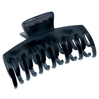 Заколка-краб для волос Weisen WSAN-2124 Черный, двойной ряд зубцов, 1 шт.