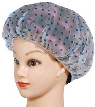 Шапочка для душа harizma h10526 в горошек