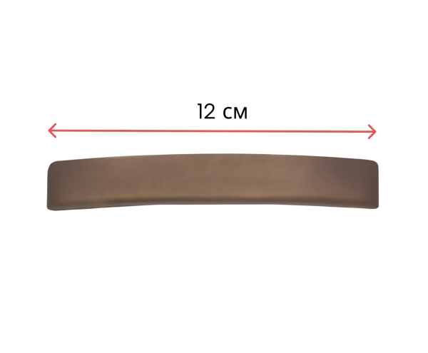 Фото Заколка-автомат для волос Weisen WSA-627-5 матовая, коричневая, узкая, 1 шт. (Заколки)