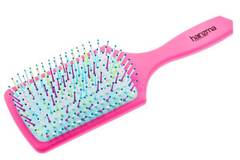 Щётка массажная harizma h10641-1616 Rainbow широкая