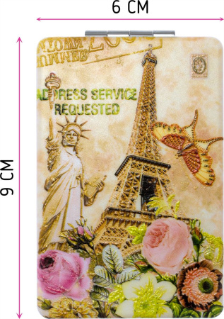 Фото Зеркало компактное Weisen NTB505, 9х6 см (Зеркала карманные)