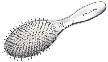Щетка Olivia Garden ID2035/OGBCISUP1PRO EXPERT CARE OVAL Nylon Bristles Silver нейлон
