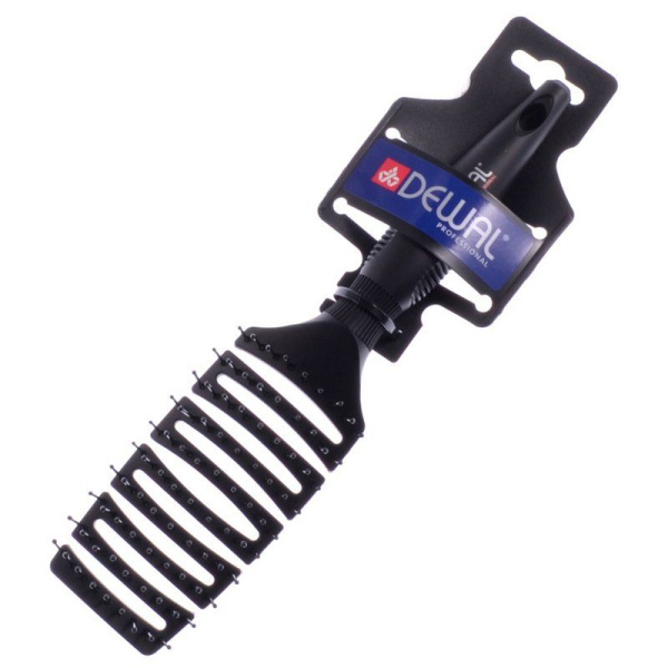 Фото Расчёска Dewal BRZ102 туннельная New Flexi с антистатическим покрытием, нейлоновый штифт (Расчёски и щётки)