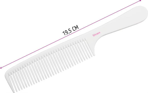 Фото Гребень для волос Weisen CHP-011 с ручкой, силиконовый, 19,5 см (Гребни)