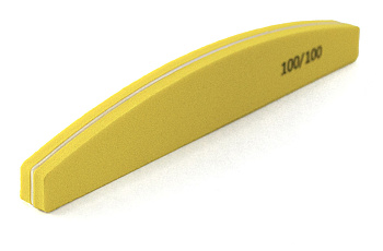 Пилка-баф Weisen WS-1123 yellow, 100/100, желтая, 18 см