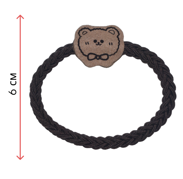 Фото Резинки для волос Weisen WSAN-2277 Тедди, мокко, 2 шт. (Резинки)