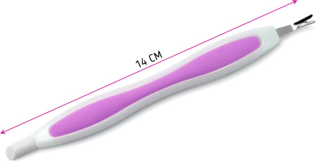 Фото Триммер для удаления кутикулы с пушером Weisen RRK-706 Lilac лиловый (Триммеры для кутикул)