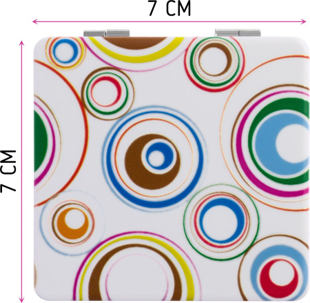 Фото Зеркало компактное Weisen NSA221, 7х7 см (Зеркала карманные)