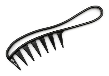 Гребень моделирующий Weisen ABS-75539 Black, с ручкой, 19 см, черный