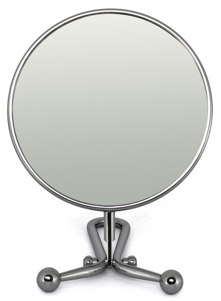 Фото Зеркало косметическое Weisen BIC-0180B-4, настольное, 10Х-увеличение, d 15 см, h 18 см (Зеркала настольные)