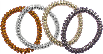 Резинки для волос Weisen WSKG-277 mix midi пружинки, 4 шт.