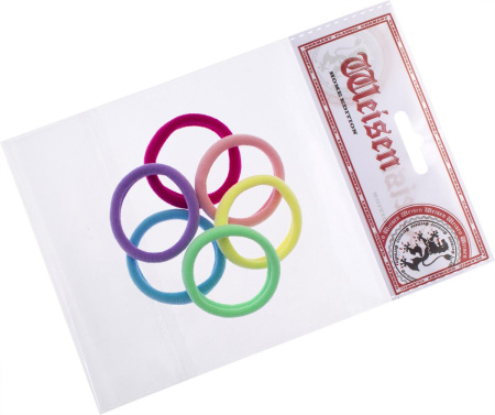 Фото Резинки для волос Weisen WSE-85 PASTEL mix maxi, 6 шт. (Резинки)