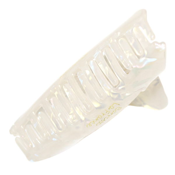 Фото Заколка-краб для волос Weisen WSRJ-881 Белый перламутр, средний, 11 см, 1 шт. (Заколки)