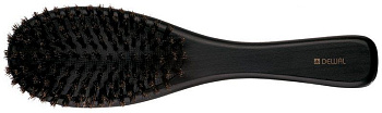 Расчёска для укладки Dewal BR-WC618 деревянная, натуральная щетина на подушке