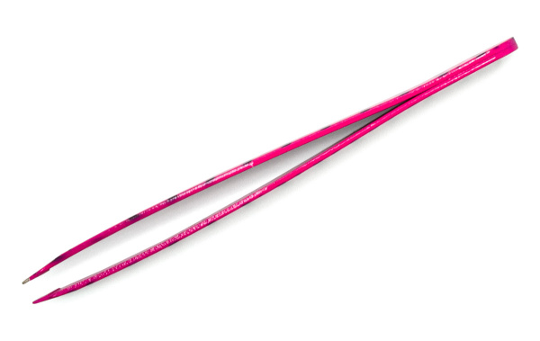 Фото Пинцет для бровей Weisen RRK-701Pink скошенный, 9,5 см (Пинцеты для бровей)