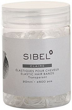 Резинки силиконовые Sibel Claire прозрачные 20 мм 4432951, 500 шт.