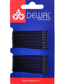 Невидимки для волос Dewal SLN50P-1/24 прямые на блистере 24 шт., 50 мм