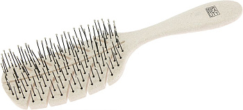 Щётка Dewal Beauty DBEF1-Beige продувная Eco-Friendly форма листик, с нейлоновым штифтом