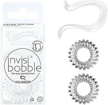 Набор 3312 аксессуаров invisibobble VOLUMIZER Crystal Clear для объемной прически