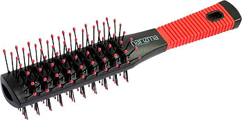 Щётка для волос harizma h10608-03 туннельная двухсторонняя