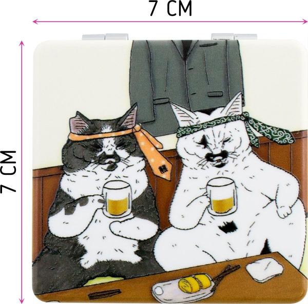 Фото Зеркало компактное Weisen NSA268, 7х7 см (Зеркала карманные)