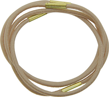 Резинки для волос Dewal Beauty DBR4 midi бежевые, 8 шт.