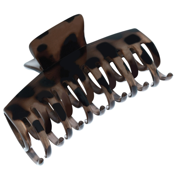 Фото Заколка-краб для волос Weisen WSAN-2124 Коричневый, двойной ряд зубцов, 1 шт. (Заколки)