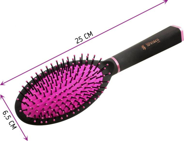 Фото Расчёска массажная Weisen R 9587 PICTA PINK (Расчёски и щётки)