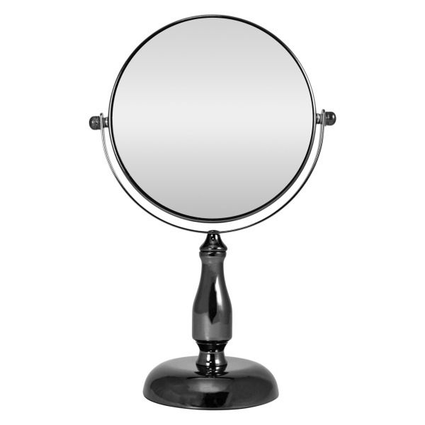 Фото Зеркало настольное Weisen WS-C78-BN, черный никель, 10Х-увеличение, d 15 см, h 28 см (Зеркала настольные)