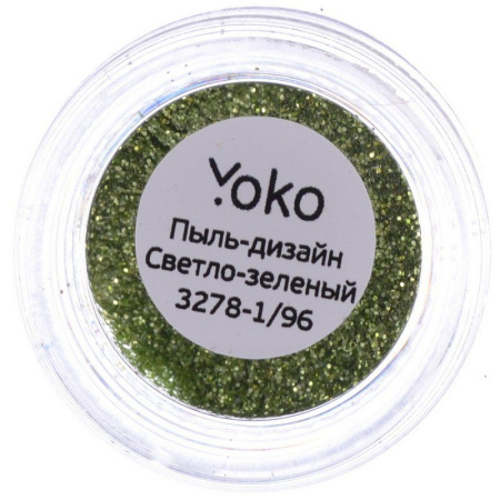 Фото Пыль для дизайна ногтей Yoko Y 3278-1/96, светло-зелёный (Пыль для дизайна ногтей)